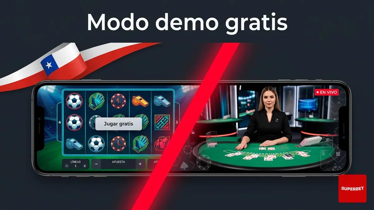 Modo demo gratis en tragamonedas y casino en vivo de Superbet Chile
