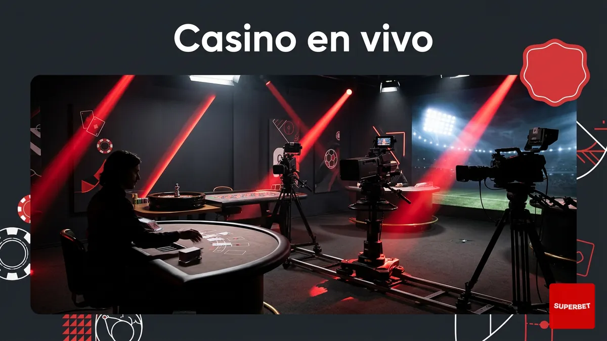 Mesas de casino en vivo con dealer real en Superbet Chile